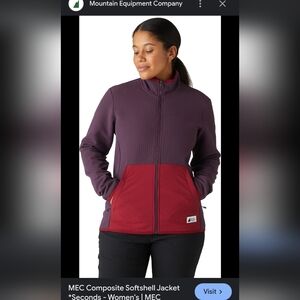 MEC -Women's Navy Blue Softshell Jacket- New with Tag, Size Large